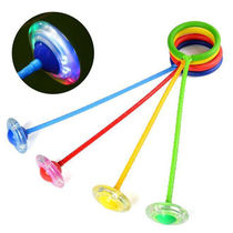 Childrens toys Adults use flash to jump on one foot Yo-yo set foot ring Luminous rotating leg ring ring