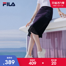 FILA Fila official womens skirt 2021 summer new high round round with the same fashion thin skirt