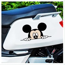 Electric motorcycle decals cartoon stickers cute waterproof scratch stickers creative battery car reflective stickers decorations