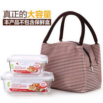 Bento bag handbag female aluminum foil insulation bag large thick belt rice bag portable meal bag Student lunch lunch box bag