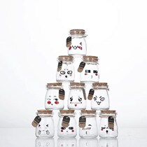 Cork pudding bottle Small creative gift wishing lucky star drift bottle Happy candy decorative bottle Stall glass bottle