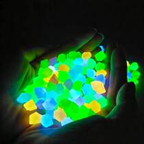 Luminous stone luminous gemstone star glass bottle creative starry sky wishing bottle decoration ornament resin desktop landscaping