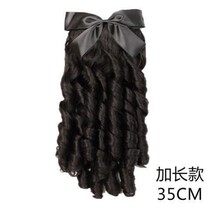 Wig 2021 fashion new gold powder family Bai Xiuzhu with cheongsam wig female Republic of China retro celebrity roll