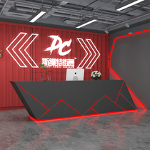 Retro Industrial Wind Dance Room Cashier Desk Boxing bar Bench Fitness Room Front Desk Counter Company Hotel Reception Desk