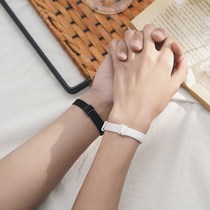 Small shoulder strap for boyfriend bracelet dual use] underwear bracelet leather band to send couple bracelet Net red leather band