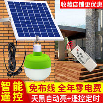 Solar lights Household indoor LED bulbs Super bright Bedroom living room Rural courtyard Energy-saving lights Human induction lights
