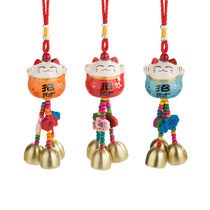  Cat ceramic Small wind chimes Pendant Bells Inlet wind chimes Pendant Hanging shop opening reminder bells