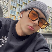 Tyrant Glasses Han Edition Night Vision Yellow Sunglasses Fashion Net Red with large face Thin Polarized ultraviolet sun Eye