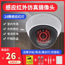 Simulation camera Fake surveillance camera Simulation hemispherical camera with light induction infrared automatically lights up in the dark