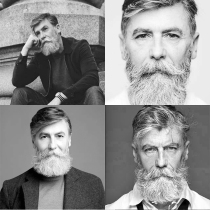Fake beard simulation fake beard mens beard props gray pale brown long Beard Beard posts