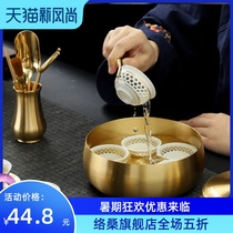 Tea clips tea tweezers Kung Fu tea sets small sets household light luxury office tea making tea ceremony six gentlemen