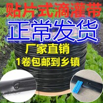 4 points of agricultural greenhouse drip drip drip pipe under film drip irrigation belt Agricultural drip irrigation pipe 16 inlaid patch type drip irrigation belt