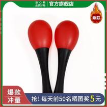 Training small sand hammer Red Vision chasing baby baby hearing hand grasp vision early education toy hand Ring Ball