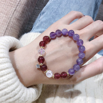  Biguo Class D seven seven anchor crystal bracelet Shu Julai ring Garnet Hetian Jade jewelry necklace bracelet