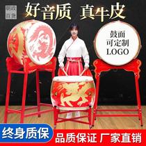 Vertical drum drum drum cowhide drum dragon drum Chinese red drum adult performance drum dance drum prestige gong drum Temple drum