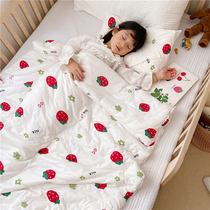 Baby summer cool quilt baby spring and autumn newborn quilt childrens kindergarten air conditioning is thin quilt