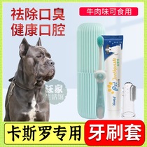 Castro special dog toothbrush toothpaste suit Supplies small dog edible with dental plaque cleaning silicone oral cavity
