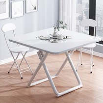 Stopped table home foldable round table rental house simple dining table small apartment does not occupy a small dining table