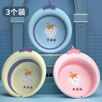 3 Childrens washbasins three-piece cartoon size household portable newborn baby for face washing baby
