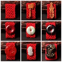 The year of rabbit year red rope belt belt belt man hanging pin sand rope pin pin belongs to rabbit waist chain man