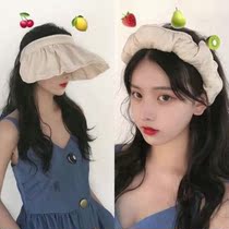 Hat female sunshade shell sunscreen hat student trend Beach seaside UV sun hat