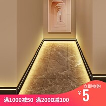 Skirting line lamp Household embedded with led light line Cabinet light and dark aluminum alloy aisle luminous foot line