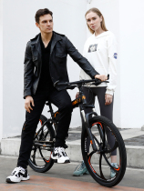 Jiante folding mountain bike male cross-country variable speed bicycle new racing car riding student Adult Adult
