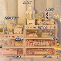 ins transparent desktop storage box drawer type cosmetics box basket student dormitory artifact desk shelf