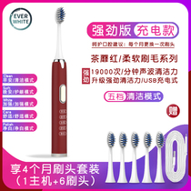 Oshimi electric toothbrush small feather brush couples men and women adult rechargeable sonic vibration soft toothbrush