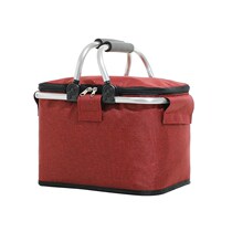 30L insulation Basket supermarket folding shopping basket fast food basket picnic insulation bag Oxford cloth basket picnic basket Outdoor
