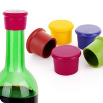 Full silicone glass stopper Household red wine wine stopper Bottle cap Soy sauce vinegar seal Universal seasoning stopper Oil stopper