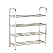New stainless steel shoe rack five-layer wrought iron landing 60 three-layer 40 stainless steel 66 four-layer shoe rack 100cm long 75