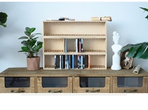CD storage box Tape solid wood storage rack Multi-grid simple collection cassette wooden box collection storage box shelf