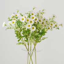 Simulation of small Daisy fake flower dried flower bouquet decoration home living room desktop decoration flower plastic flower floral ornaments