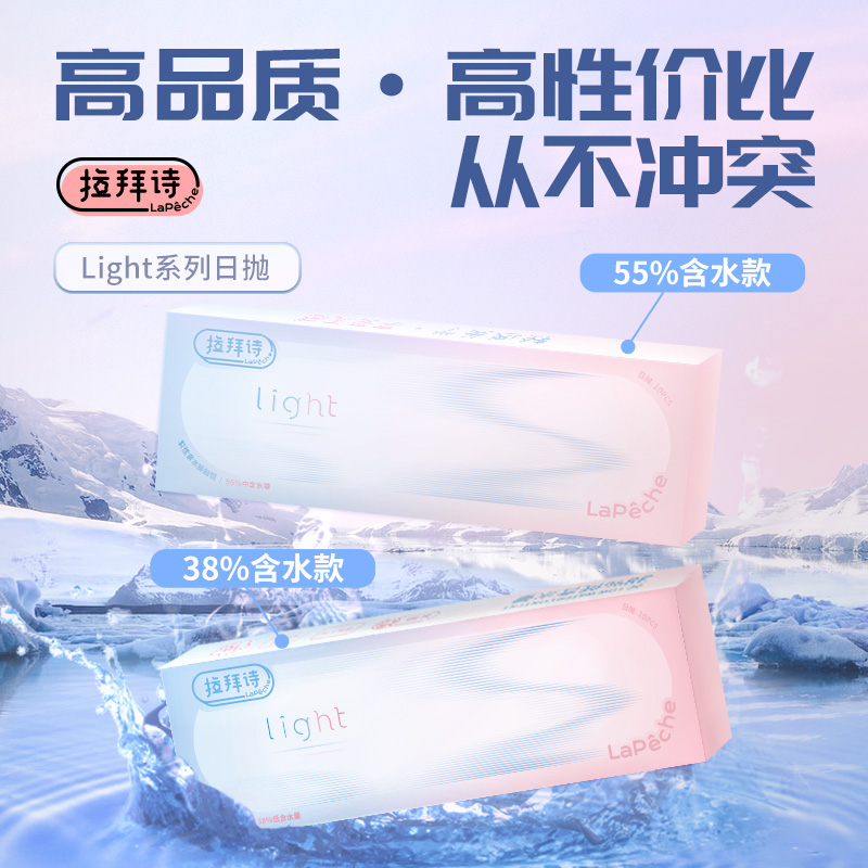 Live Flash Drop Labysys Light Series Daily Throw Double Watery Gemini Transparent Contact Lenses 10 Pieces