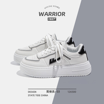 Warrior back force thick bottom small white shoes women 2021 new womens shoes increased autumn and winter Joker board shoes ins tide
