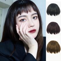 Two-dimensional dog gnawing fake bangs wig film Hepburn bangs natural Net red invisible eyebrows on short bangs