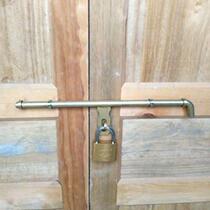 Old wooden door door buttoned door bolt warehouse door bolt galvanized catch iron door nose door bolt padlock door handle