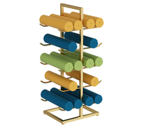 Yoga studio foam roller finishing shelf multi-layer large capacity yoga mat kindergarten carpet storage shelf