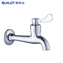 Shen Luda quickly opens and lengthens the nozzle 4 points all copper mop pool balcony single cold chrome plated small faucet LD11731