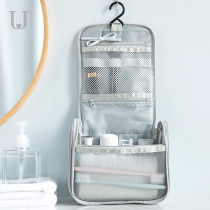 Cosmetic bag female portable super fire large capacity cosmetics storage bag travel dry and wet separation wash bag transparent waterproof