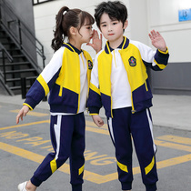 Primary school uniforms spring and autumn suits junior high school class uniforms autumn sports new kindergarten uniforms