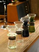 Brewista High Temperature Resistant Glass Hand Punch Coffee Filter Cup Drip Filter V60 Coffee Filter Cup Filter Coffee Apparatus