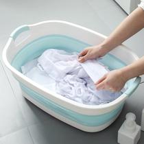 Foldable laundry tub king baby bath tub household footbath rectangular plastic basin