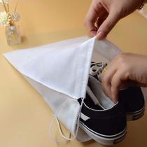 Anti-yellow artifact white shoes drying shoes bag Shoes storage bag Travel household drawstring shoes bag shoes bag