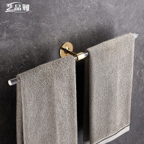 Brass acrylic toilet towel rack bar bathroom shelterrestroom Single-pole storage free of punch 50cm