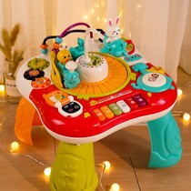 Early education game table for young children multifunctional puzzle baby learning baby toy table 6 months 2 Boys 1-3 years old