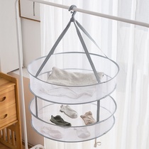 Clothes basket clothes drying net clothes drying Net net pocket tiled socks artifact sweater Special household