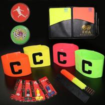 Taptaker referee supplies red and yellow card whistle flag captain armband football match referee patrol flag