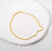 karboer carboplatin elegant 925 silver vegetarian foot chain (stroll time) retro fashion Xianbai